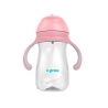 Cana cu pai tritan, roz, 300ml, U-Grow