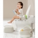 Olita pentru Copii, 3 in 1, Detasabila, Inaltator, Reductor WC, cu Capac, 100 de Saci de Unica Folosinta, Gri