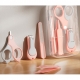Set Ingrijire Unghii pentru Bebelusi, Cutie de Depozitare Transparenta, 13.6x8x2 cm, Roz