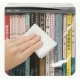 Cutie de Depozitare, din PVC + Textil, Rezistenta la Apa, Geanta pentru Carti, 38x24x32 cm, Transparent-Alb