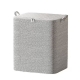 Cutie de Depozitare cu Fermoar, Pliabila, Maner Ranforsat, Fermoar Rezistent, pentru Haine, Paturi, Plapumi, Perne, Lenjerii de Pat, Jucarii, 61x50x71 cm, 210 Litri, Gri