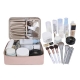 Geanta de Calatorie, pentru Cosmetice si Articole de Toaleta, Material Impermeabil, 2 in 1, Portfard Interior Detasabil, 23 x 16 x 8 cm, Roz