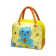Geanta Termoizolanta pentru Copii, 23x13x19 cm, Model Imprimeu Foca, din Folie de Aluminiu si Panza Oxford, Galben/Portocaliu