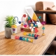Jucarie din Lemn Montessori, Labirint Motricitate cu Abac si Animalute, Rollercoaster pentru Copii, Educativ, Dezvoltarea Abilitatilor Motorii, Numaratoare, 22x17x15 cm, Multicolor
