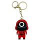 Breloc Squid Game, plastic, 4 cm, model 2, masca cu cerc