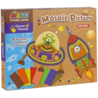 Joc creativ Momki Mozaic - Racheta si nava spatiala
