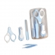 Set Ingrijire Unghii pentru Bebelusi, Cutie de Depozitare Transparenta, 13.6x8x2 cm, Blue