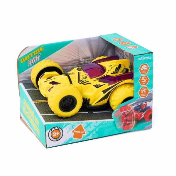 Masina de cascadorii, off-road, se roteste la 360 de grade, 3+ ani, Galben