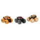 Set 3 masinute off-road, rotire la 360 grade, roti mari din cauciuc, motor extern, 3+ ani, Multicolor