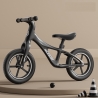 Bicicleta fara pedale, structura metalica, roti silentioase, antiderapante, ghidon cu rotire 360 grade, 2-6 ani, negru