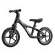 Bicicleta fara pedale, structura metalica, roti silentioase, antiderapante, ghidon cu rotire 360 grade, 2-6 ani, negru