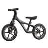Bicicleta fara pedale, structura metalica, roti silentioase, antiderapante, ghidon cu rotire 360 grade, 2-6 ani, negru