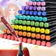 Set 24 markere cu alcool touch room, grosime varf: 3-6 mm , 1-2 mm, non-toxice, geanta inclusa, multicolor
