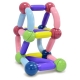 Set 25 de piese magnetice de constructie, puzzle, forme, 3 ani, abs, magnet, 16x6x14 cm, multicolor
