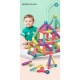 Set 25 de piese magnetice de constructie, puzzle, forme, 3 ani, abs, magnet, 16x6x14 cm, multicolor