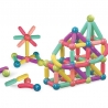 Set 25 de piese magnetice de constructie, puzzle, forme, 3 ani, abs, magnet, 16x6x14 cm, multicolor