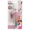 Set 2 luciuri de buze Create It!, cu breloc, balsam de buze pentru fetite, 6+ ani, model Bomboane stralucitoare