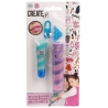 Set 2 luciuri de buze Create It!, cu breloc, balsam de buze pentru fetite, 6+ ani, Multicolor