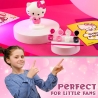 Set figurina de pictat, Hello Kitty, cu pensula si accesorii, 9 x 5.7 x 10.7 cm, Roz multicolor