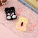 Jucarie antistres squishy, cu revenire lenta, model pisicuta cu pestisor, 75g, 9x6 cm, Negru