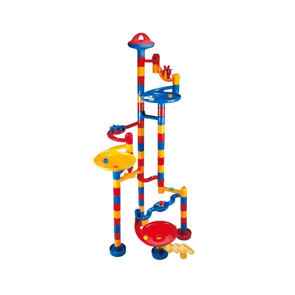 Set de Curse cu Bilute de Sticla Marble Racer