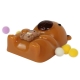 Jucarie antistres squishy, cu revenire lenta, model capybara cu accesorii, 73g, 8.5x6.5 cm, Maro