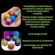 Gonggi joc traditional coreean, tip Squid Game si Jocul Calamarului, interactiv, set 5 piese multicolore, cutie alba