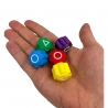 Gonggi joc traditional coreean, tip Squid Game si Jocul Calamarului, interactiv, set 5 piese multicolore, cutie alba