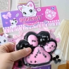 Jucarie antistres squishy, cu revenire lenta, model labuta de pisica, stelute, 12 cm, 220g, pinch family, roz-negru