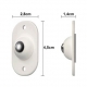 Set 16 roti autoadezive universale, pentru mutat mobila, rotire 360 de grade, usor de montat, abs, 4.5x2.8x1.4 cm, alb