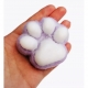 Jucarie interactiva squishy, model cat paw, revenire lenta, din tpr, +3 ani, 7.5 cm, textura puf, mov