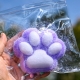 Jucarie interactiva squishy, model cat paw, revenire lenta, din tpr, +3 ani, 7.5 cm, textura puf, mov