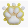 Jucarie Antistres Squishy, cu revenire lenta, model Labuta de Pisica Pufoasa, Squishi PINCH Family, 7.5 cm, Galben