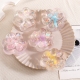 Jucarie antistres squishy, cu revenire lenta, model cat paw, 6.5 x 7 cm, din tpr, 4-6 ani, model 2 flori, transparent