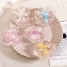 Jucarie antistres squishy, cu revenire lenta, model cat paw, 6.5 x 7 cm, din tpr, 4-6 ani, model 2 flori, transparent