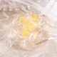 Jucarie antistres squishy, cu revenire lenta, model cat paw, 6.5 x 7 cm, din tpr, 4-6 ani, model 2 flori, transparent