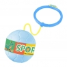 Minge pentru sarit, tip coarda Hula Hoop, cerc 12 cm, coarda 52 cm, minge 12x11 cm, functie iluminat, 4+ ani, albastru