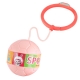 Minge pentru sarit, tip coarda Hula Hoop, cerc 12 cm, coarda 52 cm, minge 12x11 cm, functie iluminat, 4+ ani, roz
