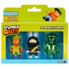 Set 3 mini figurine Stumble Guys 3D, Seria 2 - Private Davis, Furiken, Sei Taishogun