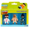 Set 3 mini figurine Stumble Guys 3D, Seria 2 - Disco Dan, Capybara, Liquid Rainbow