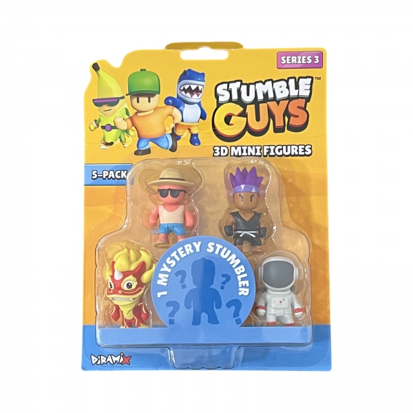 Set 5 mini figurine Stumble Guys 3D, S3