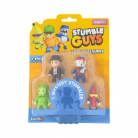 Set 5 mini figurine Stumble Guys, 3D Seria 3 cu figurina mystery -Mr. Business, Oni, Swamp Troll, Watermelon Guy