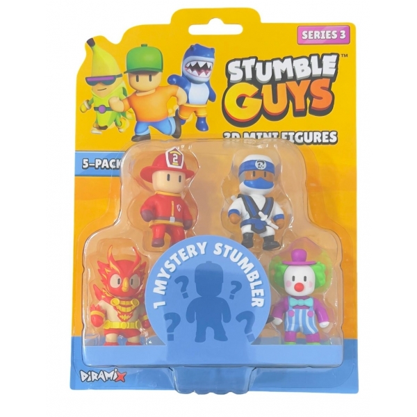 Set 5 mini figurine Stumble Guys 3D, S3