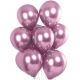 Set 10 Baloane din Latex Chrome, Model Party, 23 cm, Mov, 2.2 g
