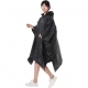 Pelerina de Ploaie, pentru Adulti, EVA, Tip Poncho, Impermeabila, Rezistenta la Vant, Capse Laterale, 160 g, Negru