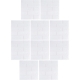 Set 10 Placi Tapet 3D, 35 x 38 cm, Grosime 3 mm, din Polietilena, Model Caramida, Suprafata acoperita 1.33 mp, Alb