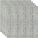 Set 10 Placi Tapet 3D, 70 x 70 cm, Grosime 3 mm, din Rasina, Tip Placi de Lemn, Suprafata Acoperita 4.9 mp, Gri Inchis