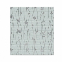 Set 10 Stickere de Perete, Autoadezive, 70 x 77 cm, Suprafata Acoperita 5.3 mp, din PVC, Model Frunze Argintii, Gri