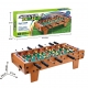 Masa de Fotbal cu Teren, cu Picioare Scurte, 8 Manere, Tablou de Scor, 64 x 20 x 47 cm, din Lemn/Otel/ABS, Maro