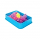 Set nisip Kinetic, Crafy, Unicorn, 7 piese, 200 g